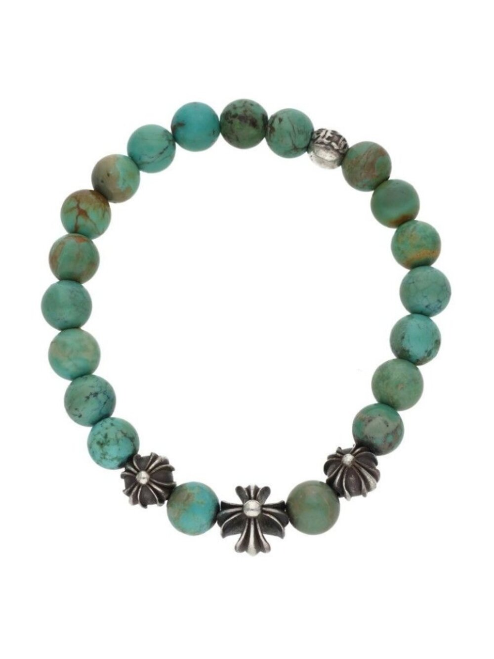 Chrome Hearts Bead 8 Bracelet 8 Turquoise